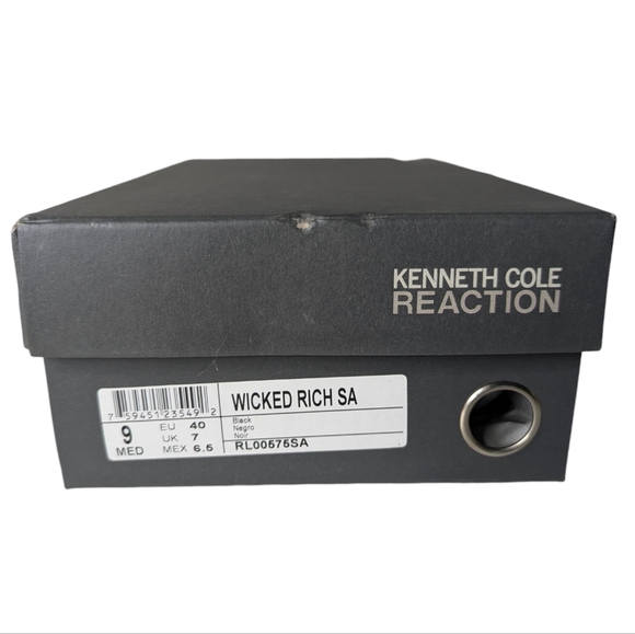 Kenneth Cole Reaction black Satin Heels 9 - Picture 5 of 8